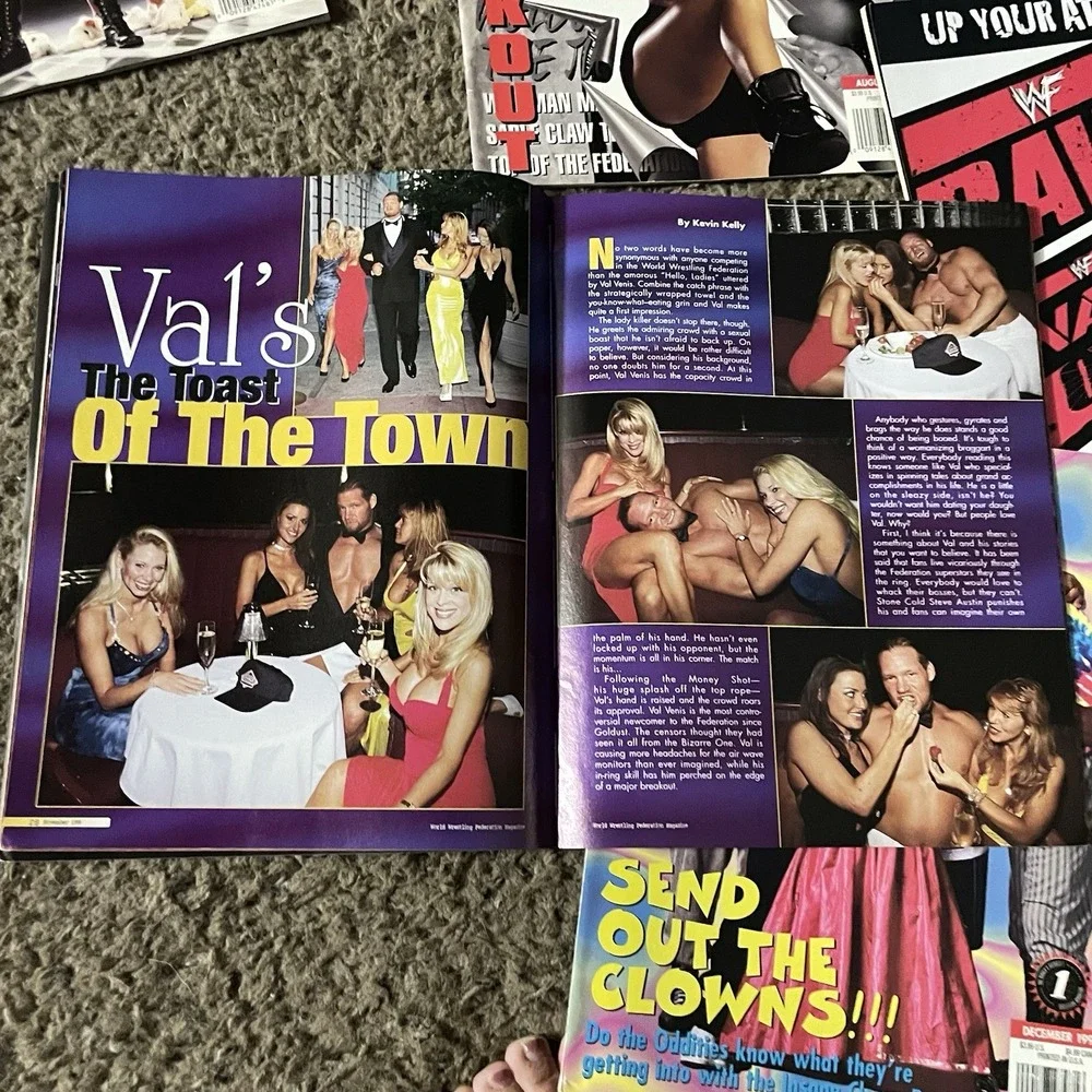 Vintage 1998 WWF Magazine Lot 13 Stone Cold Undertaker Kane Chyna The Rock RAW